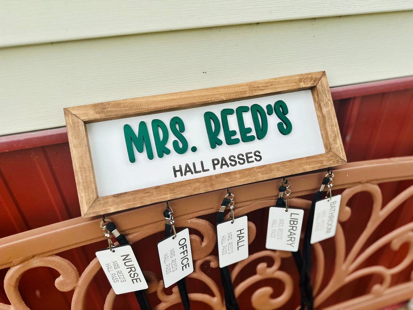 Hall Pass Plaque