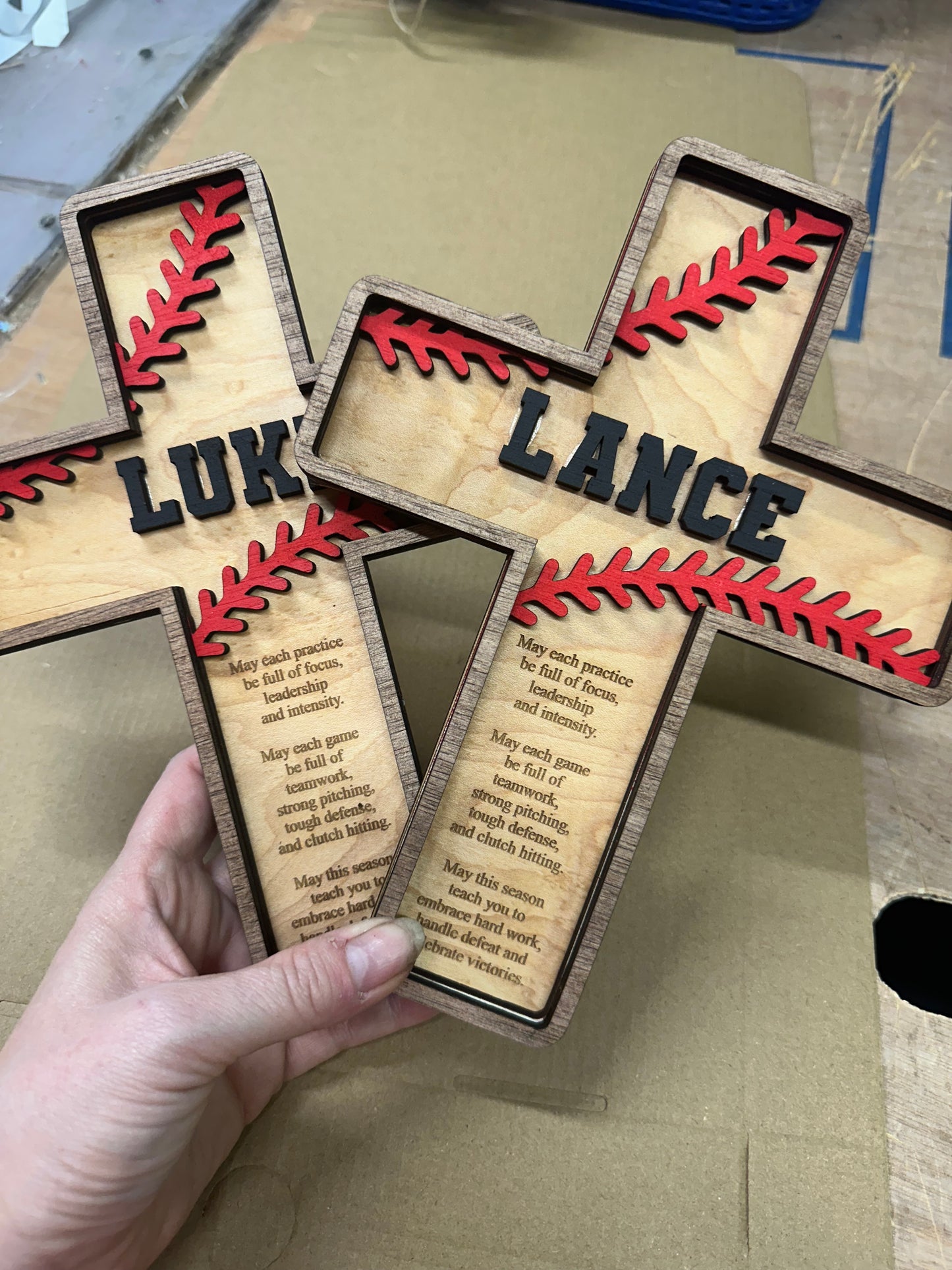 Sport prayer crosses