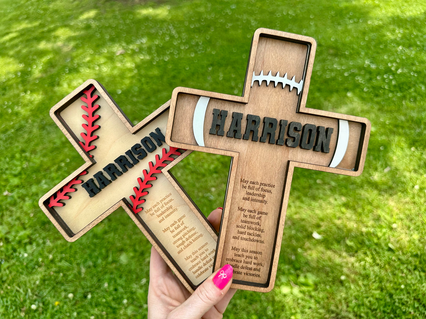Sport prayer crosses