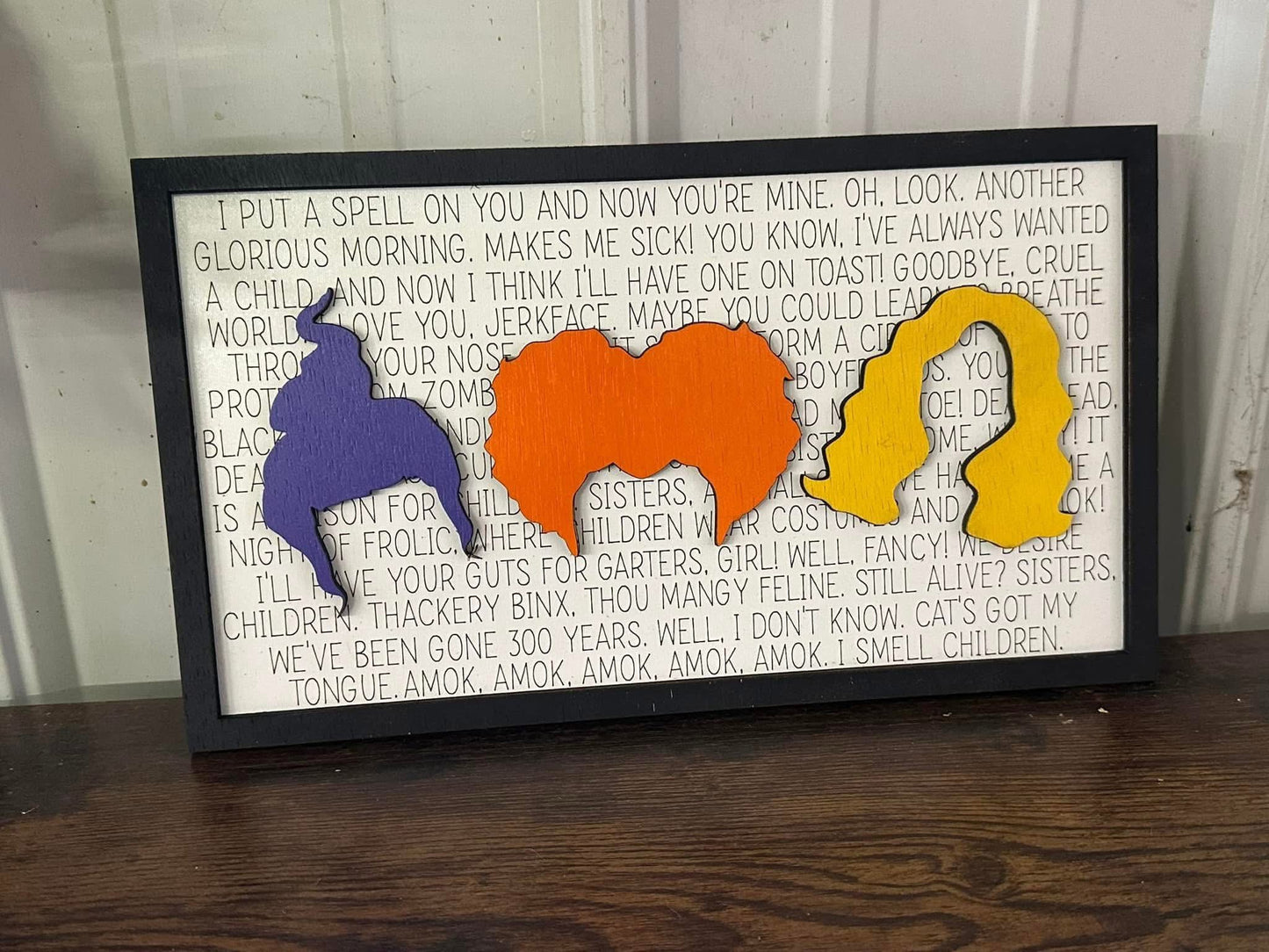 Hocus pocus plaque